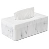 Marble Tissue Box Cover, Rectangular Napkin Facial Tissues Holder for