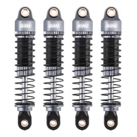 INJORA 53mm Shocks- Absorber Oil Threaded Damper for TRX4M TRX4MT 1/18 RC Crawler Upgrade（Grey）