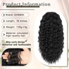 SHNMIN SHNMIN Ponytail Extension,Curly Drawstring Ponytail Extension for Black Women