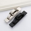 DayCount Pack of 2 Invisible Cabinet Drawer Handle Rotating Zinc