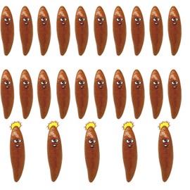 25Pcs Flying Poo Slingshot Toy,Kids Flying Finger Flick Poo Toys,Adults Joke Prank Finger Toys Fun Gag Gifts,Catapult Toy Rubber Stretchy Sling Toy Birthday Easter Party Favors Stocking Stuffers
