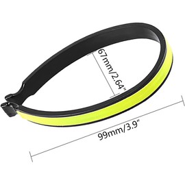 2Pcs Yellow Ankle Cuffs, Outdoor Recreation Cycling Trouser Clip Cycling Ankle, Safety Band Reflective Bicycles Clip, Pant Leg Cuff Clip Bikes Cycling Equipment Trouser Wrap Clip Reflective Gear