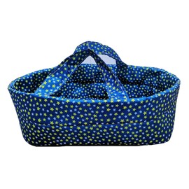 Xunwa Baby Doll Bassinet for 10-12 Inch Newborn Reborn Baby Doll,Dolls Carry Basket for Baby Doll(pattern3, 13)