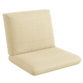 Codi Outdoor Chair Cushions 19x19x3 Inch - Deep Seat Replacement Cushion Set, Waterproof Linen Fabric, Fade Resistant for Patio Furniture, Beige