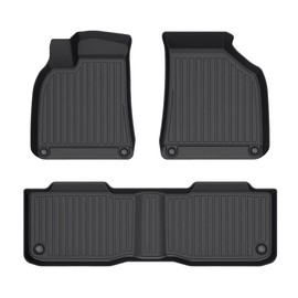 LinerX - for Lucid Air 2022-2025 Models (Touring/Pure ONLY) - Custom Car Mats - Maximum Coverage, All Weather, Laser Measured - This Full Set Includes 1st and 2nd Rows