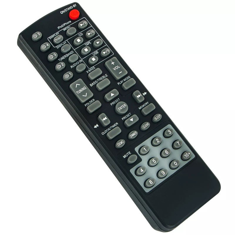 For Sharp New RRMCGA255AWSA Replace Remote for Sharp Stereo System