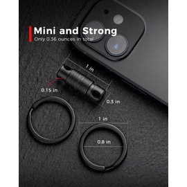 FEGVE Titanium Quick Release Keychain, Rotatable Pull Apart Key Chain, Detachable Key Rings for Men Women