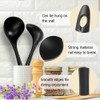 Large Plastic Serving Spoons,Disposable Heavy Duty Serving Spoons,Long Handle Scoop