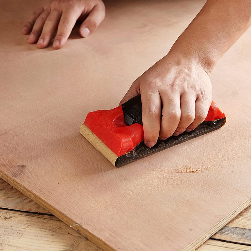 Dekton Hand Sanding Block-Clamping Mechanism To Securely Hold Sanding Paper