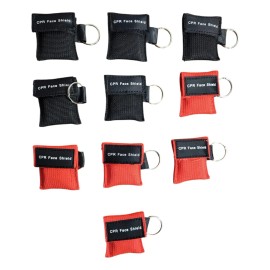 Llavero Rcp Mascarilla Desechable 10 Pzs Pocket Mask