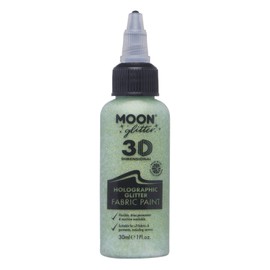 Moon Glitter - Holographic Fabric Paint - 30ml - Green
