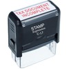 stampexpression - Tax Document Incomplete Office Self Inking Rubber Stamp