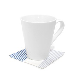 W3000100 Coasters, 100% Cotton, Fashionable Fabric, Set of 4, Washable, Nordic, Marine, Blue, Style Decor