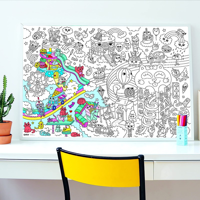 OMY POS67 Large Poster White 100x70cm