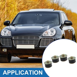 A ABSOPRO Rubber Expansion Plug Rubber Metal Black Bronze Tone (Set of 4)