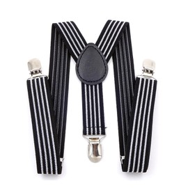 Doyime Suspenders (Y-Shape) Hanging Band, Men's, Casual, Adjustable Pants, Rust-free, 1.0 inch (25 mm) Wide, Durable, Quick Removal, Reduces Strain on Shoulders, Elasticity, Retention, Metal Clips,