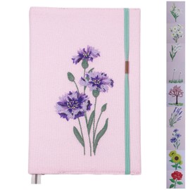 FRORA Embroidered Journal Notebook, A5 Softcover, Dot Line, (Pink, Yagle Magic), 192 Pages, 8.6" x 5.75" - 80 GSM Cardstock