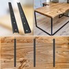Sanbege 4 Pack C Channel Steel with Bolts, 30" Long