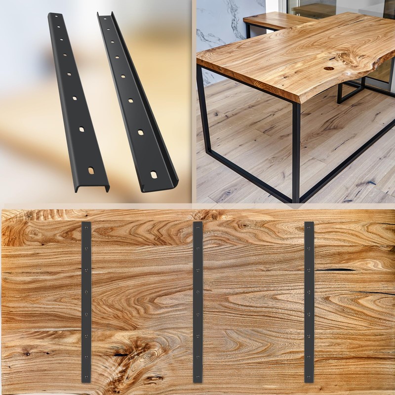 Sanbege 4 Pack C Channel Steel with Bolts, 30" Long