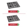 SPARES2GO Pan Support Stand Grid Burner Grate for Logik LBPCKX12
