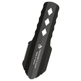 Ultralight Backpacking Trowel Aluminum Shovel Small Potty Multitool with Longer Handle Design Essential for Hiking, Camping and Survival Bags(Black 1 Pack)