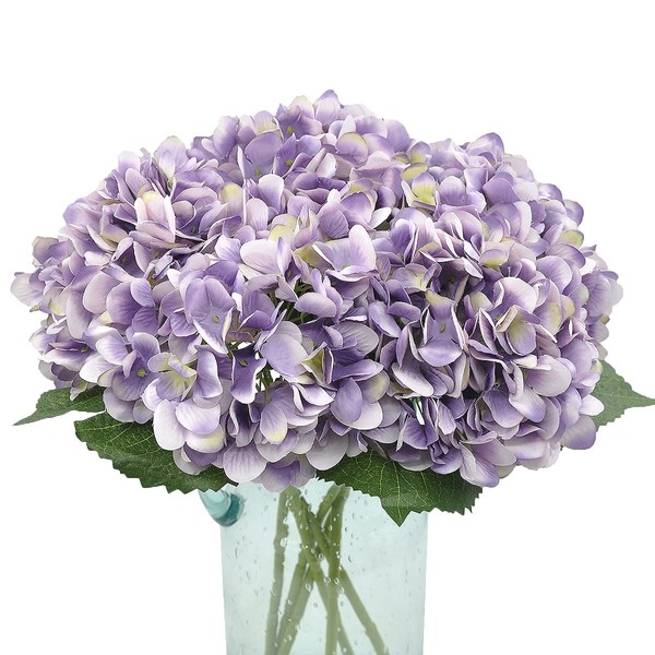 Blooming Paradise Artificial Fake Flowers Plants Silk Hydrangea 1 Flower