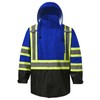 DPSAFETY Reflective Rain jackets for men waterproof,Hi Vis Safety Coat
