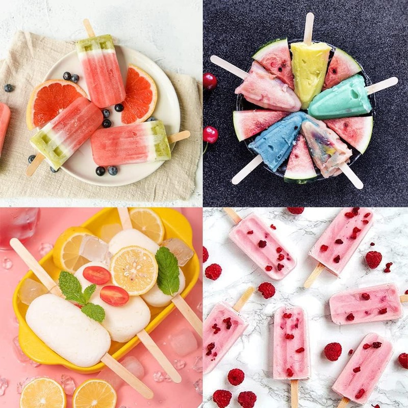 Samcos 100 Wooden Sticks Muddler Ice Sticks Ice Sticks Handmade