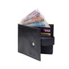 DUO DUFFEL Designer Mens Genuine Leather Wallet RFID Safe Contactless