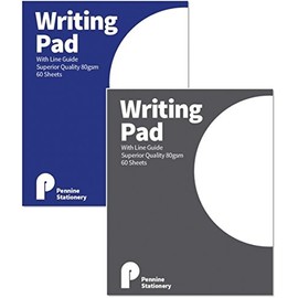 Letter Writing Notepad With Line Guide, 60 Sheets