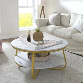 SYYSY White Decorative Tray for Coffee Table, Modern Large Ottoman Tray for Living Room,Drink Coffee Serving Tray