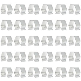 30Pcs Window Screen Installer Clips Stainless Steel Retainer Clamp Balcony Door Screens Elastic Clip for Home, Office