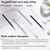 6+6Pcs Everlasting Pencil, Infinity Pencil with Eraser and Replacement Nibs,Reusable