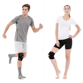 Mr. Gadget's Solutions Knee Support For Women and Men- Adjustable Compression Open Patella Neoprene Brace with Anti Slip Strips- Breathable Knee Brace for Arthritis Joint Pain Meniscus Tear and Gym