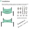 SunnyRoyal Shade Sail Hardware Kits for Rectangle Stainless Steel Accessary