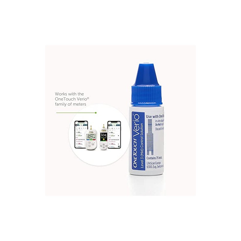 OneTouch Verio Level 3 (Mid) Control Solution - 1 Vial,