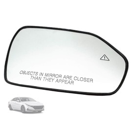 Heated Passenger Side Mirror Glass for Hyundai Elantra 2021-2023, Right Side Rearview Mirror with Blind Spot Detection, Replaces 87621-AB040 87621-AB060 87621-AA070 87621-AA160 87621-AA180