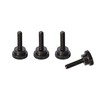 PrecisionGeek Blackened Steel M6 x 20mm, Total lenght 29mm, Knurled