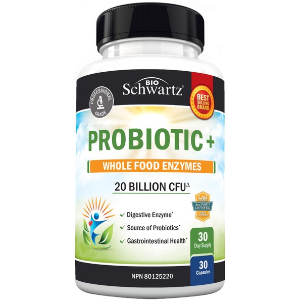 BioSchwartz Probiotic with Digestive Enzymes & Prebiotics for Women &