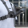 Rugvis Quick Release Adjustable Chest Mount Harness Strap，Chest Strap Body