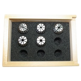 Proxxon 24253 Set ER Collets 5 Pieces for FF500/BL FF500 PF400 for Round Material Diameter 2.4 - 3.0 - 3.2 - 4.0 and 5.0 mm