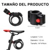 Candado para Bicicleta, Candado de Bicicleta con Combinación,120 cm con