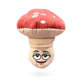 Bark Bros - Funny Plush Dog Toy - Squeaky Dog Toys Funny Parody - Dog Gift - Dog Birthday Toy - Cute Dog Toys - Puppy Stuff - Puppy Gifts (Mushroom Dog Toy)