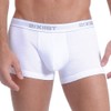 2(x)ist Men's 3-Pack Essential No-Show Trunk, White, Small