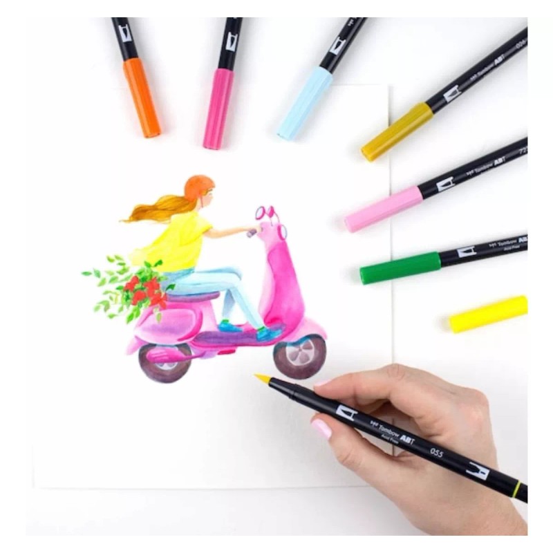Tombow Rotuladores Lettering Tombow Doble Punta Edición Celebration