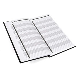 Agenda Appointment Book Hairdressing 3 Column Assistant - Black