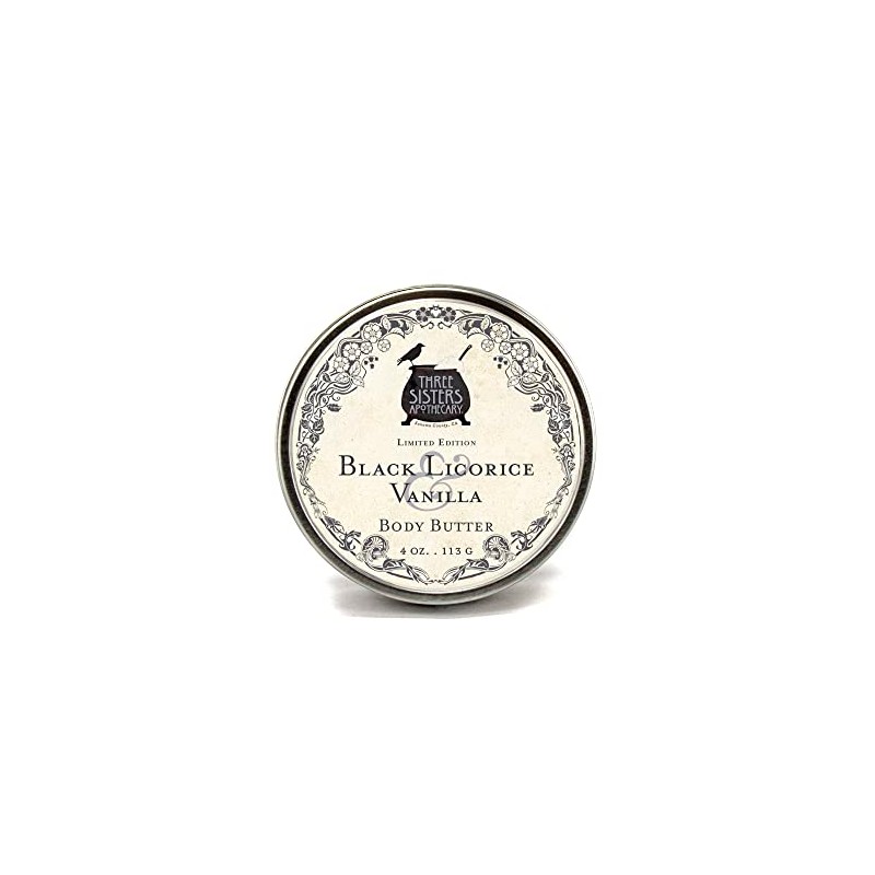 Three Sisters Apothecary 4 oz. Body Butters (Black Licorice)