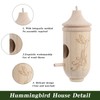 3Pcs Hummingbird House, Wooden Hummingbird Houses for Outside Hanging, Cute