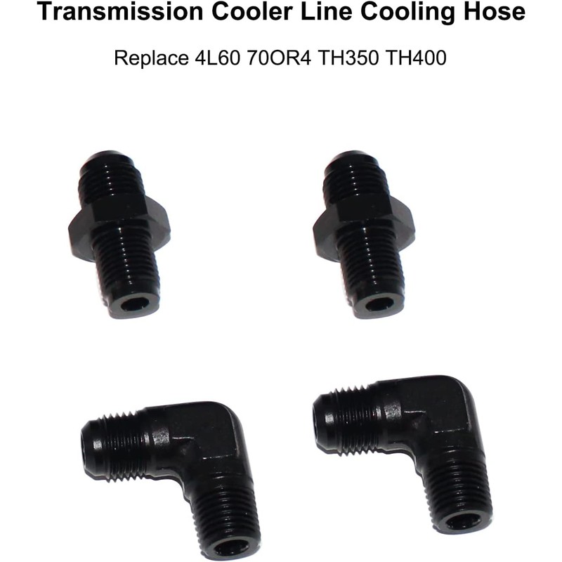 6AN Transmission Cooling Line Hose Compatible with 4L60 700R4 TH350