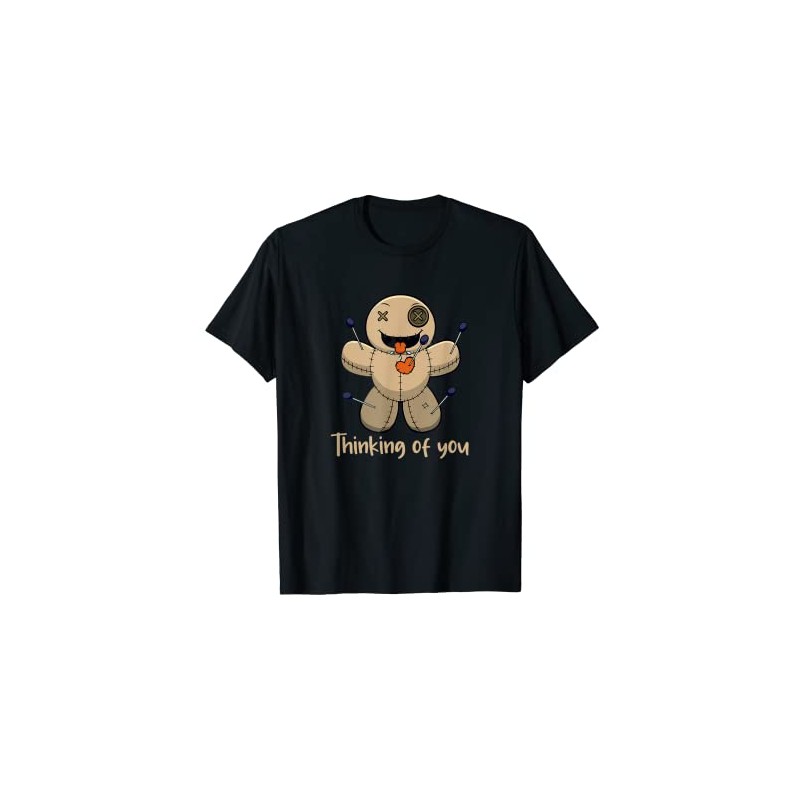 Thinking of You Creepy Voodoo Doll T-Shirt